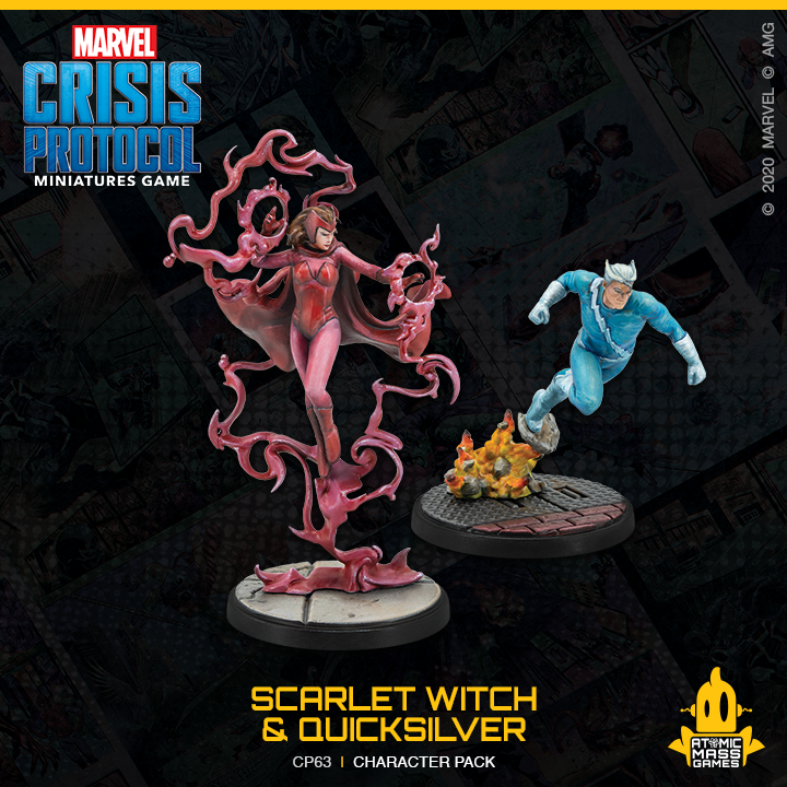 Marvel Crisis Protocol : Scarlet Witch and Quicksilver Character Pack